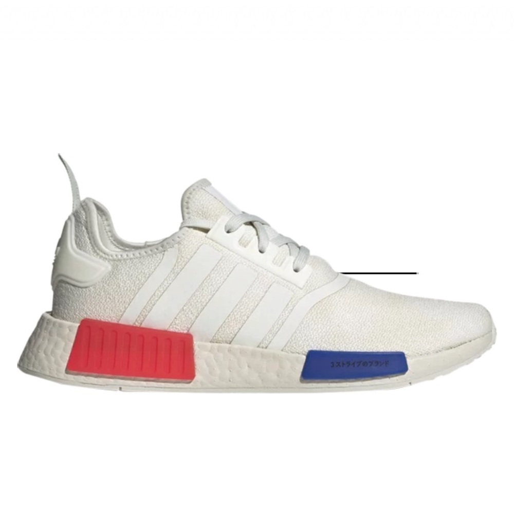 adidas NMD_R1 White Red Blue Athletic Shoes